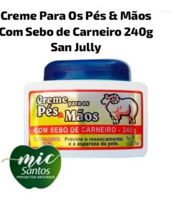 Creme para Pés e Mãos com Sebo de Carneiro 240g